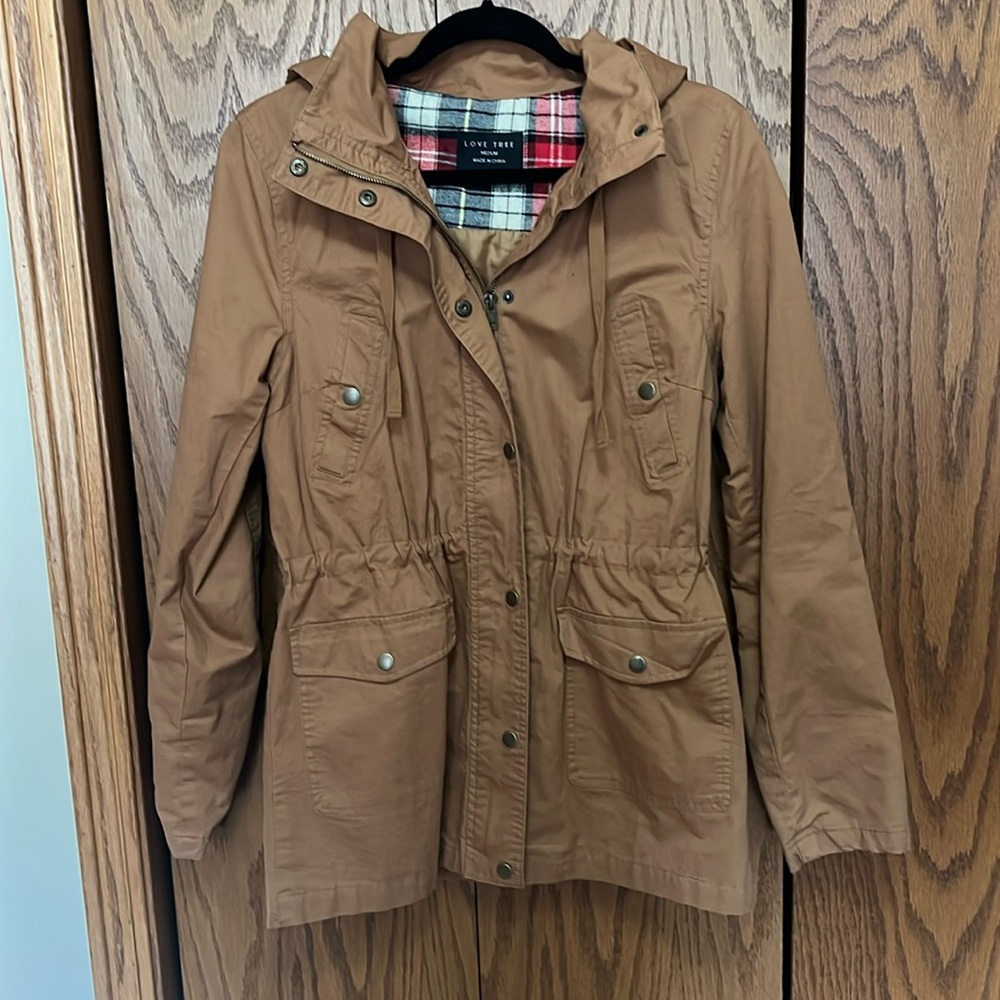 Love Tree Hooded Anorak Jacket